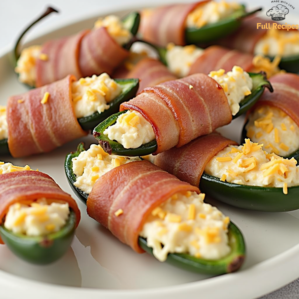 Smoky Bacon-Wrapped Jalapeño Poppers